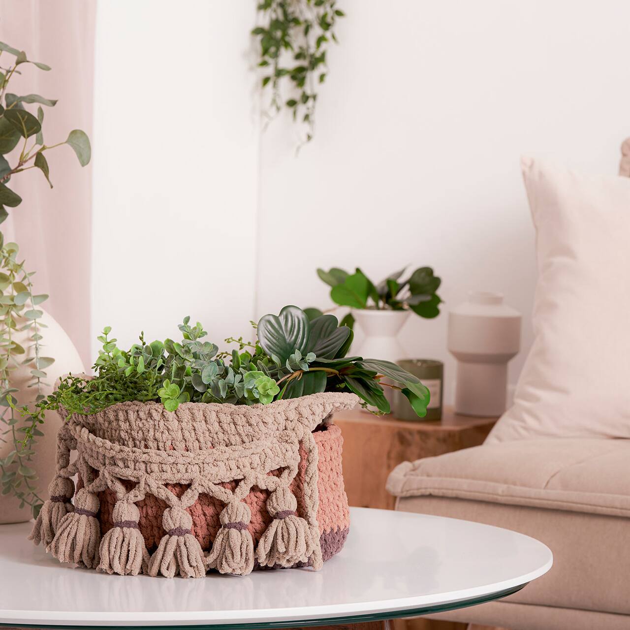 Bernat® Blanket O'Go™ Crochet One and Done Fancy Basket